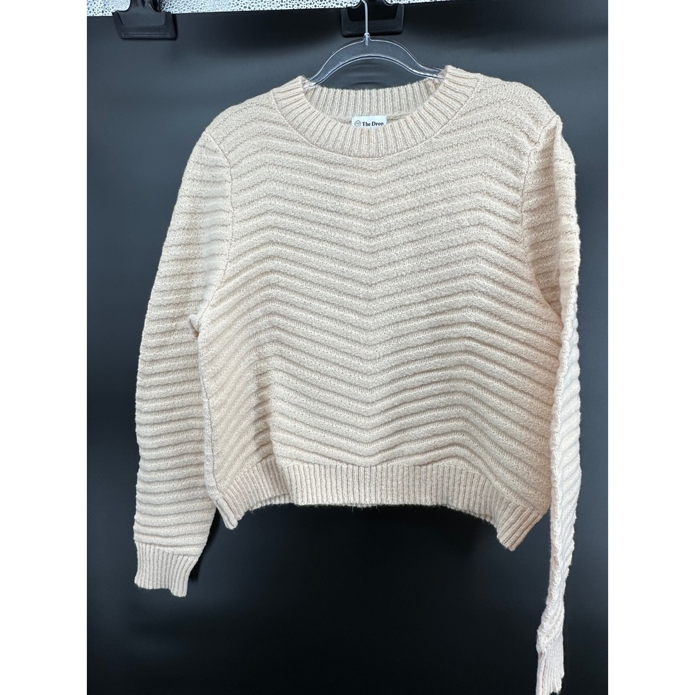 The Drop Women's Ezra Cropped Mock-Neck Sweater – Crème Brûlée | XXL‎ | NWT